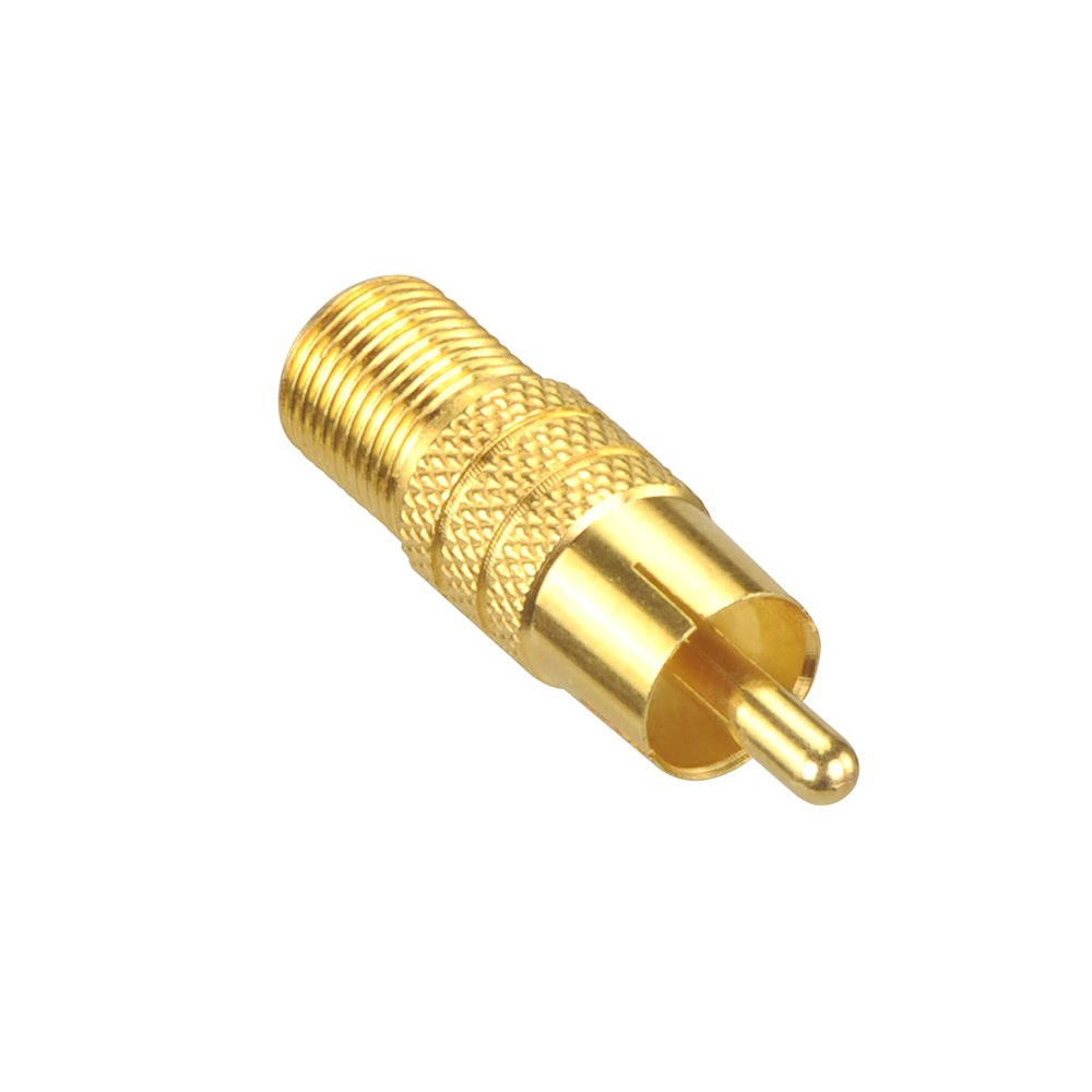 VCE F-Type Female to RCA Male Coaxial Cable Audio Adapter Gold Plated Connector, 2-Pack : Electronics
