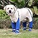 Hundepfotenstiefel-Leggings – Schneeschuhe, Hundepfotenschutzstiefel, Hundegeschirr für kleine bis XL | schmutzabweisend, rutschfest, mittelgroße Hunde, Winterstiefel, Rücken zu Rücken Hund,