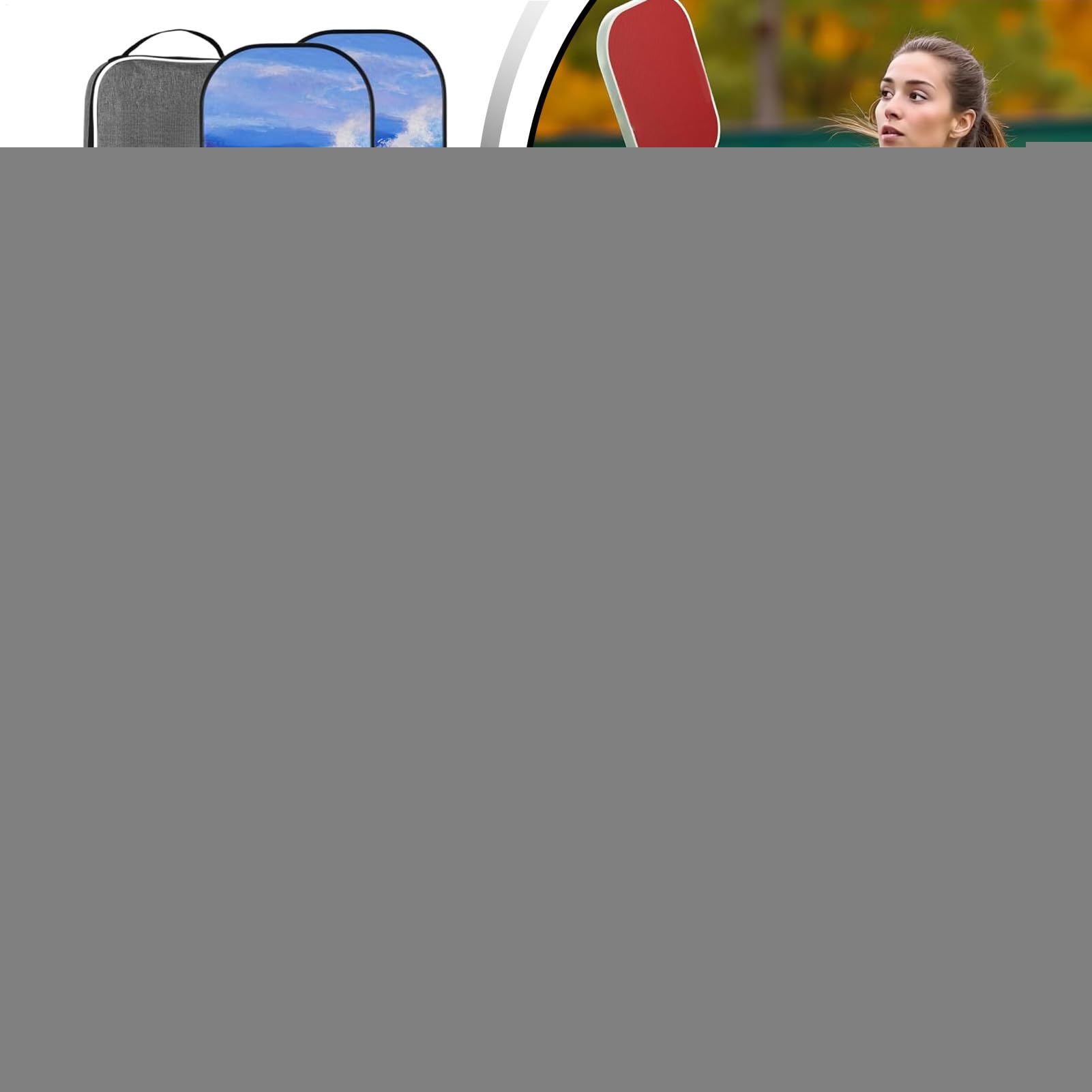 Zestaw Pickleball – lekkie wiosło kulkowe, lekkie, profesjonalne, ergonomiczne akcesoria sportowe z włókna szklanego, dla chłopca, do użytku wewnątrz i dziewczyny, do uprawiania sportu, na zewnątrz