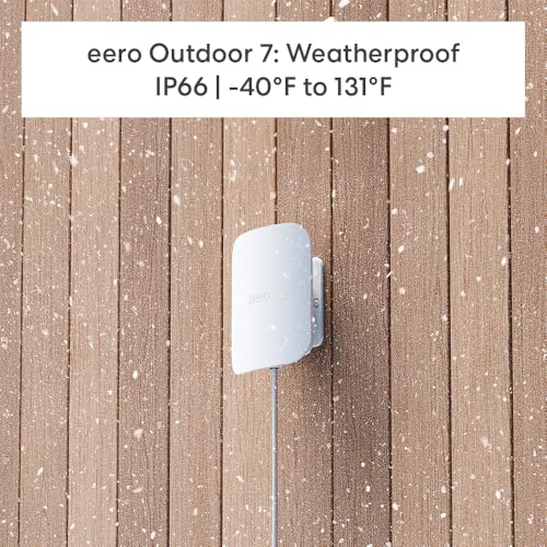Image of Amazon eero Pro 7 (3-pack) with Amazon eero Outdoor 7 (1-pack) mesh wifi system