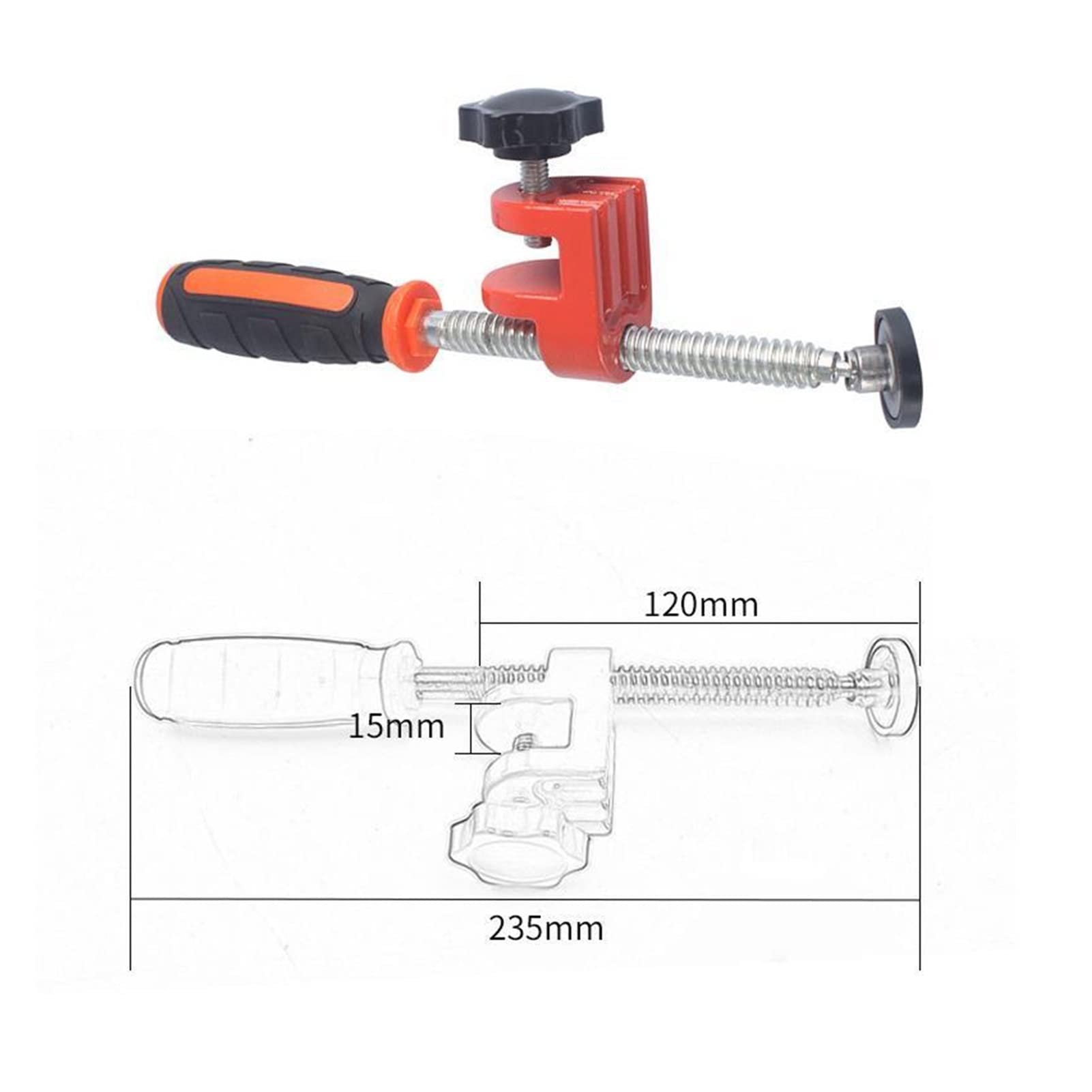 Morsetto per Bordi per Lavorazione del Legno Morsetto Morsetto rapido Espansione Utensile ausiliario Mandrino Vite Morsetti per Bordi Morsetto