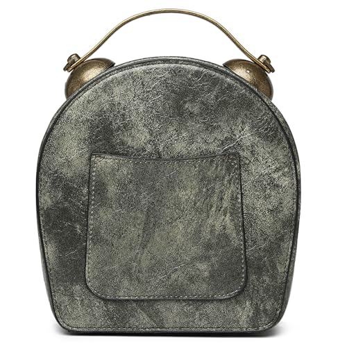 Image of Women PVC Clock Shaped Handbag Crossbody Shoulder Bag Clock Purse