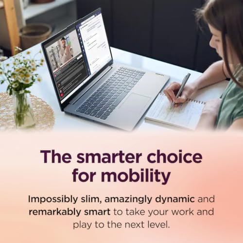 Image of Lenovo 15.6 inch FHD Laptop, Intel N150, 8GB RAM, 384GB Storage, Intel Graphics | (128GB UFS+256GB SD), 720p Camera With a Privacy Shutter, Business & Student Computer, Dolby Audio, Windows 11 Home, Grey