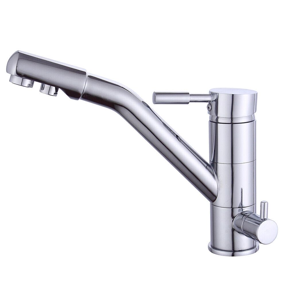 Grifo de cocina de 3 vías, filtro de agua, grifo 3 en 1 para ósmosis, grifo de agua potable, grifo de cocina, con sistema de ósmosis, filtro de agua potable