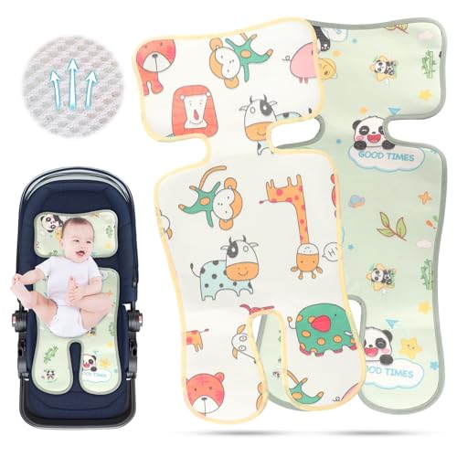 LUFEIS Atmungsaktive Sommer Sitzeinlage, 2 PCS Baby Sitzauflage für Buggy,...
