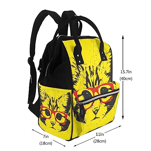Cartable chat avec lunettes multicolore pour exprimer sa créativité - 2