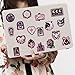 Ychsring Dark Pink Goth Stickers - 50 Pcs Gothic Skull Witchy Waterproof Vinyl Stickers for Water Bottle, Laptop, Phone Case - Graffiti Aesthetic Stickers for Adults Girls & Teens