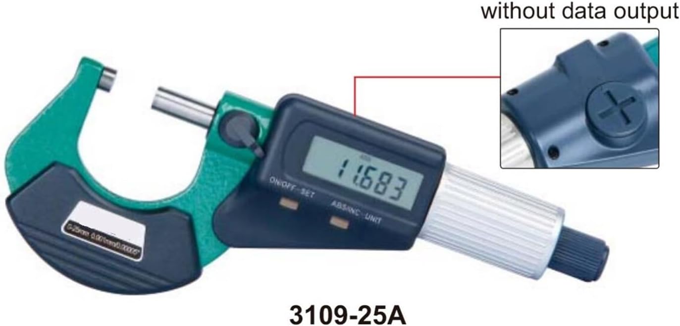 Digital Outside micrometers 0-25/25-50/50-75/75-100mm 0-1”/1-2"/2-3"/3-4" 3109-25A/50A/75A/100A(50-75mm 3inch)