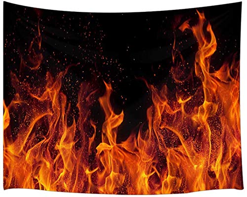 JOOCAR 燃える炎のタペストリーの寝室のリビングルームの寮家の装飾アートタペストリー