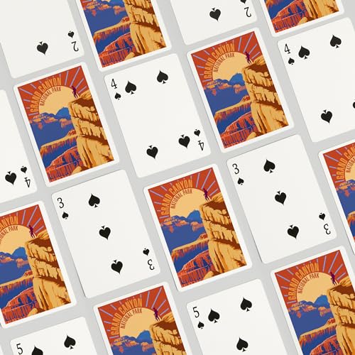 Baraja de 52 cartas poker Hiker Grand Canyon miniatura 4