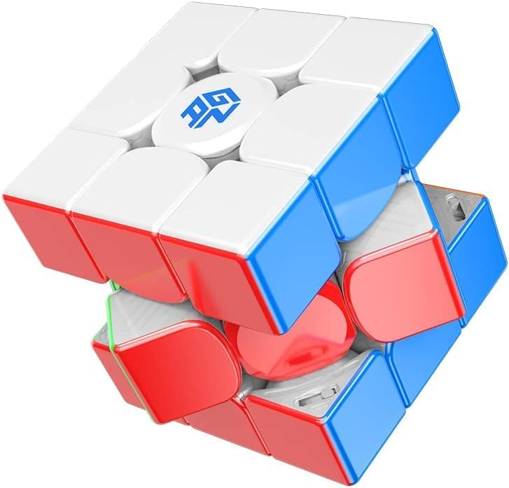 GANCUBE Mini M Pro, 3x3 Stickerless Magnetic Cube 356 Speed Puzzle Cube Gans 353 for One Hand or Small Hand(UV Coated)