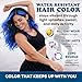 Jim&Gloria Water Resistant Temporary Hair Color – Blue Hair Dye Washable Markers, Vibrant on Dark and Light Blonde, Makeup Kit for Teens and Adult Girl Gifts, Teen Girls Trendy Stuff, Valentines Gift