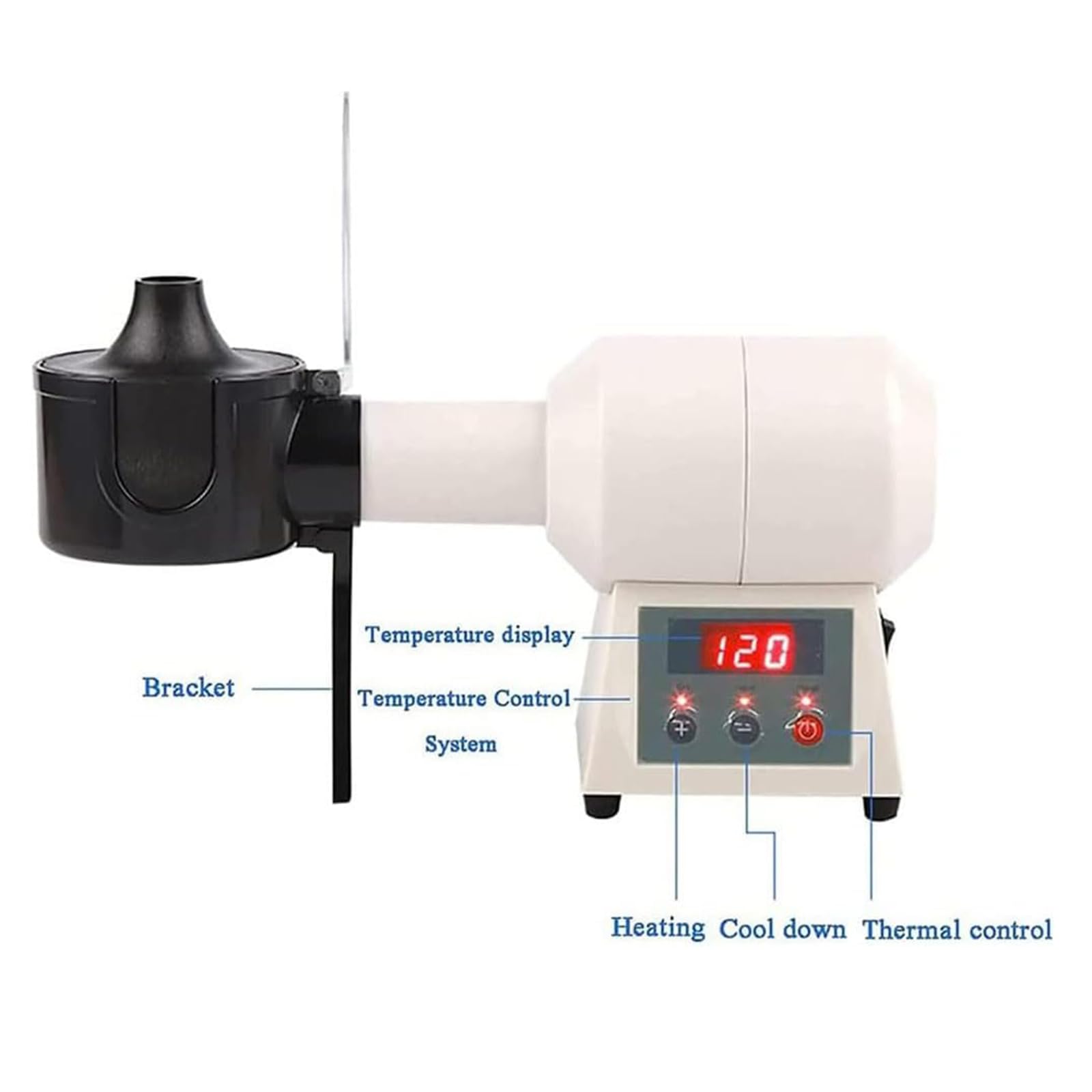 Calentador de Montura de Gafas ópticas, Calentador de Montura de Gafas con Pantalla Digital, Temperatura Ajustable 40~150 ℃, Calentamiento rápido, para Tiendas ópticas, hospitales