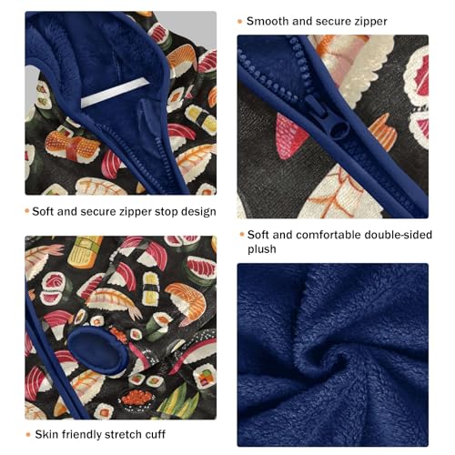 CHIFIGNO Cute Cartoon Planets Outerwear Jackets with Hood Toddler Hoodies for Fall Winter Toddler Zip up Hoodie Boy 3-10Y3