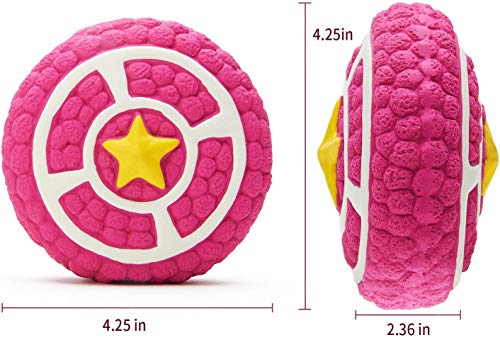 Image of EETOYS Petlicious and More Dog Latex Squeaky Pie Toy (Medium)