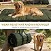 Tmefoy Hundedecke Für Unterwegs, 110 X 68cm Hundematte Waschbares, Wasserdicht Hundebett, Hundekissen Outdoor, Reisedecke Hund Für Reise Camping (Armeegrün)