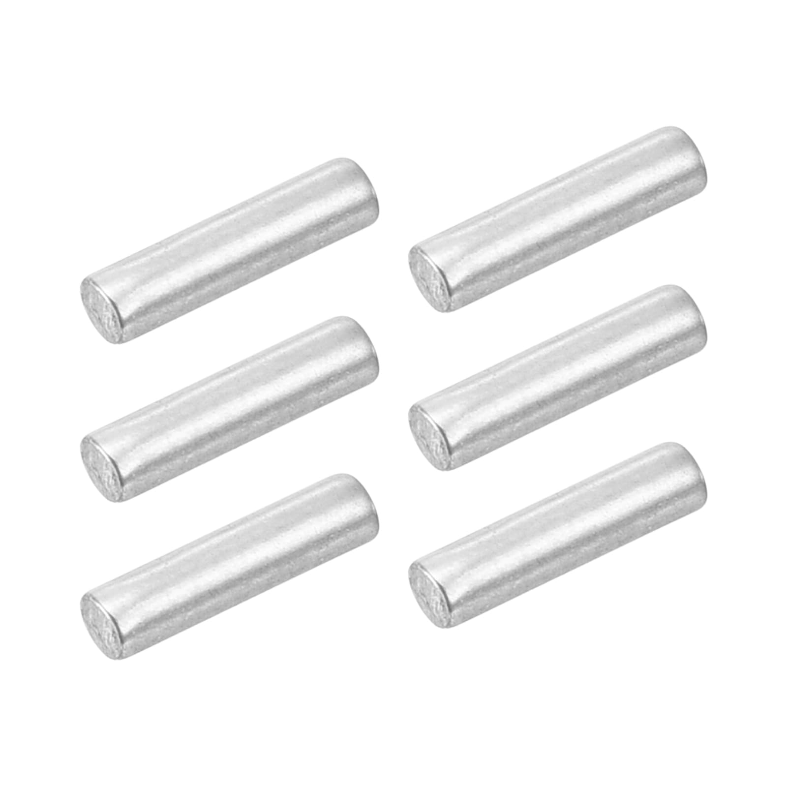 uxcell 50Pcs 1.5mm x 6mm Dowel Pins 304 Stainless Steel Support Shelves Pegs Fasten Elements Assortment Kit, Silver