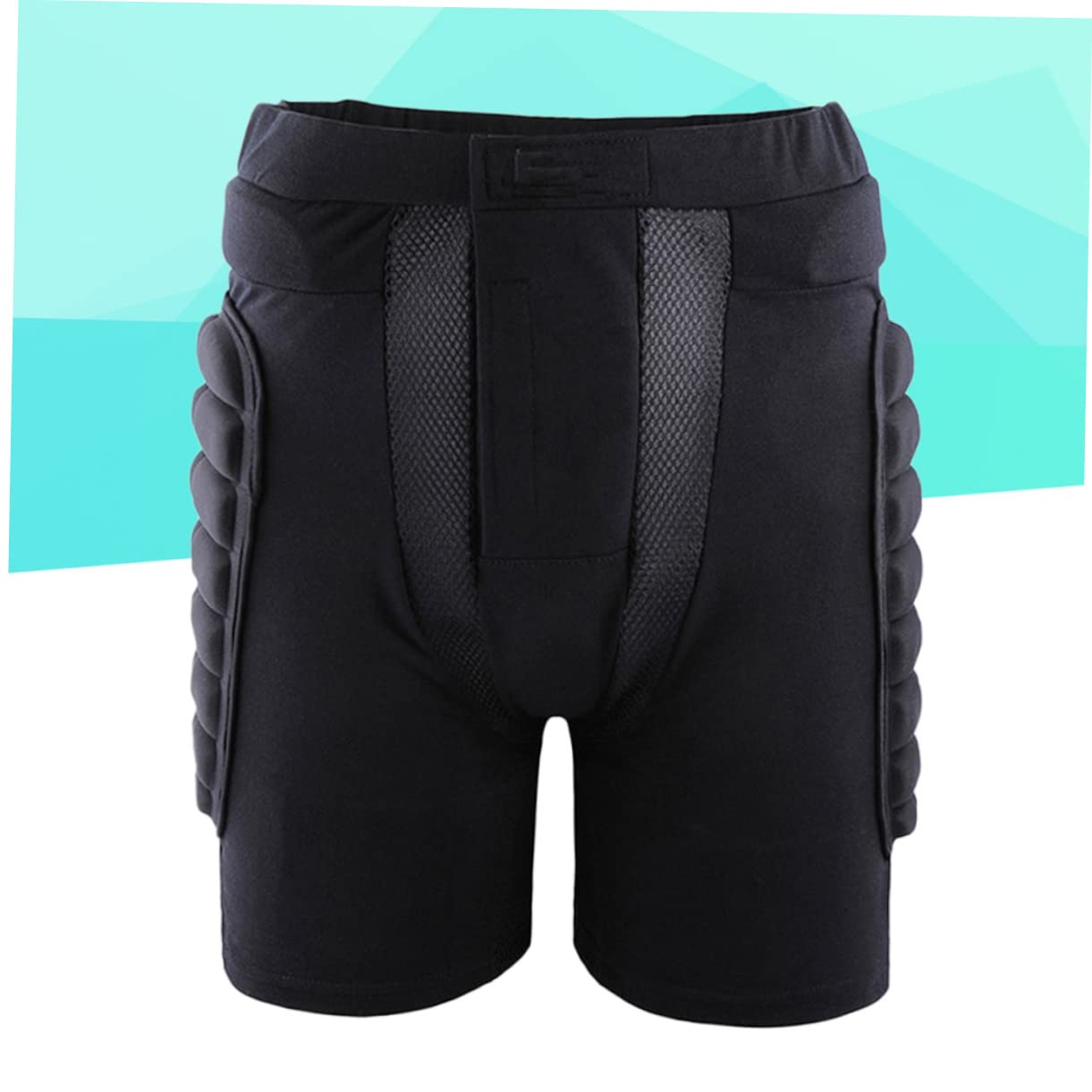 KOMBIUDA Schwarz Gepolsterte Hockeyhosen Snowboard Skating Schutzausrüstung Erwachsene Kinder l Baumwollmischung Stoßfest Hüftschutz Für Ski Mountainbike Trail