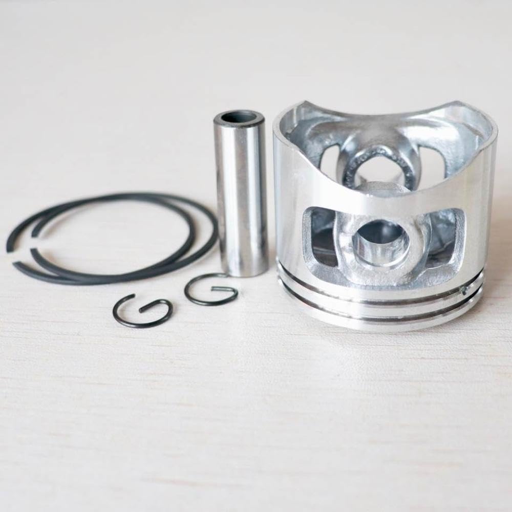 Chainsaw Piston Kit 45mm Compatible with 5200 52cc G5200 Gas Cylinder Engine Motor W Pin Rings Circlips Spare Parts