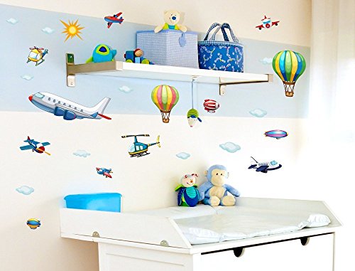 Pegatina de Pared Pegatinas Pared del Cuarto Aviones Pegatinas para el Parachoques