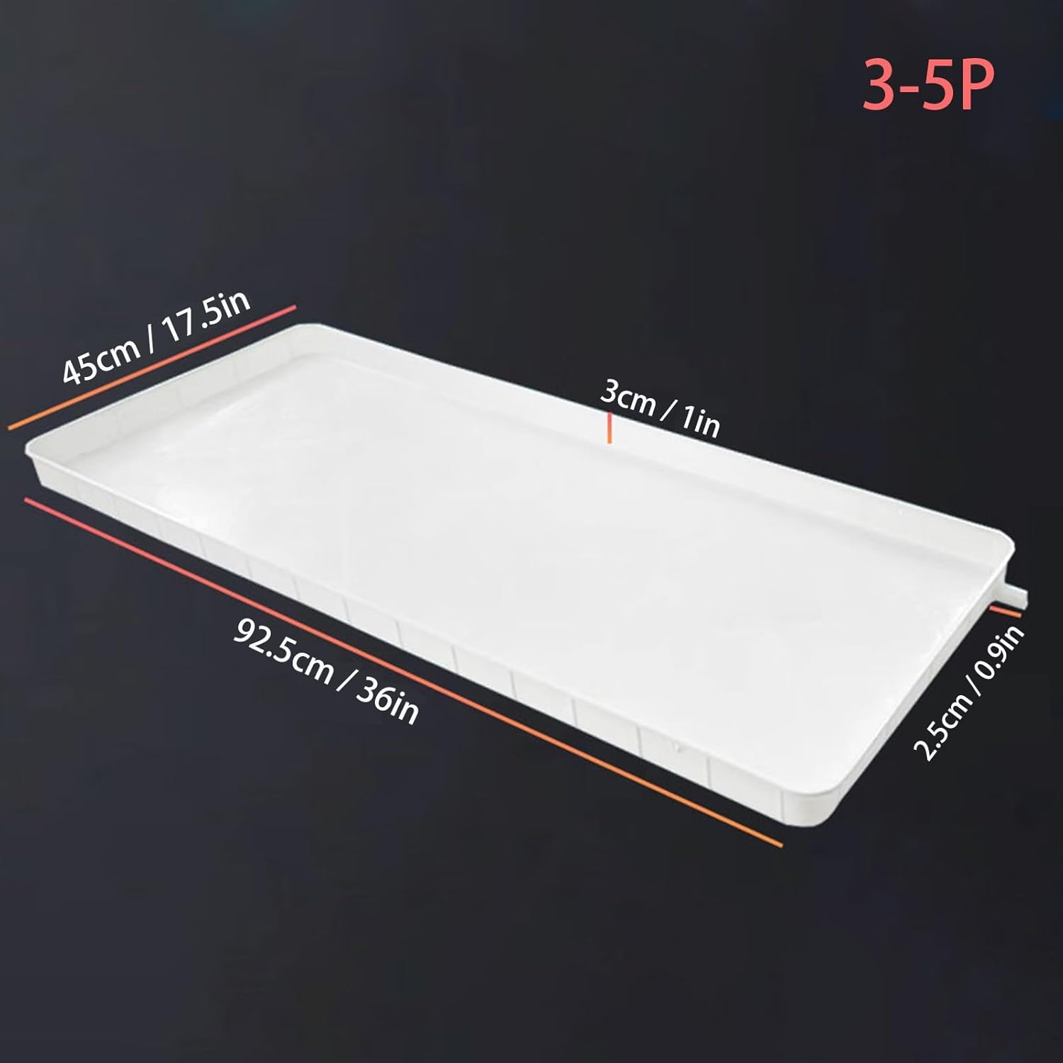 Condensate drain pan, hvac drain pan, With flow guide design, Keeps floors dry, 1-5P universal sink, for Indoor and outdoor(3-5P)