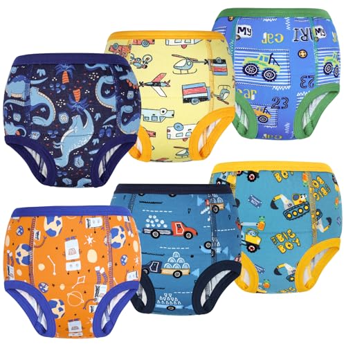 Image of MooMoo Baby Training Underwear for Boys and Girls Absorbent Toddler Training Pants for Girs 2T-7T