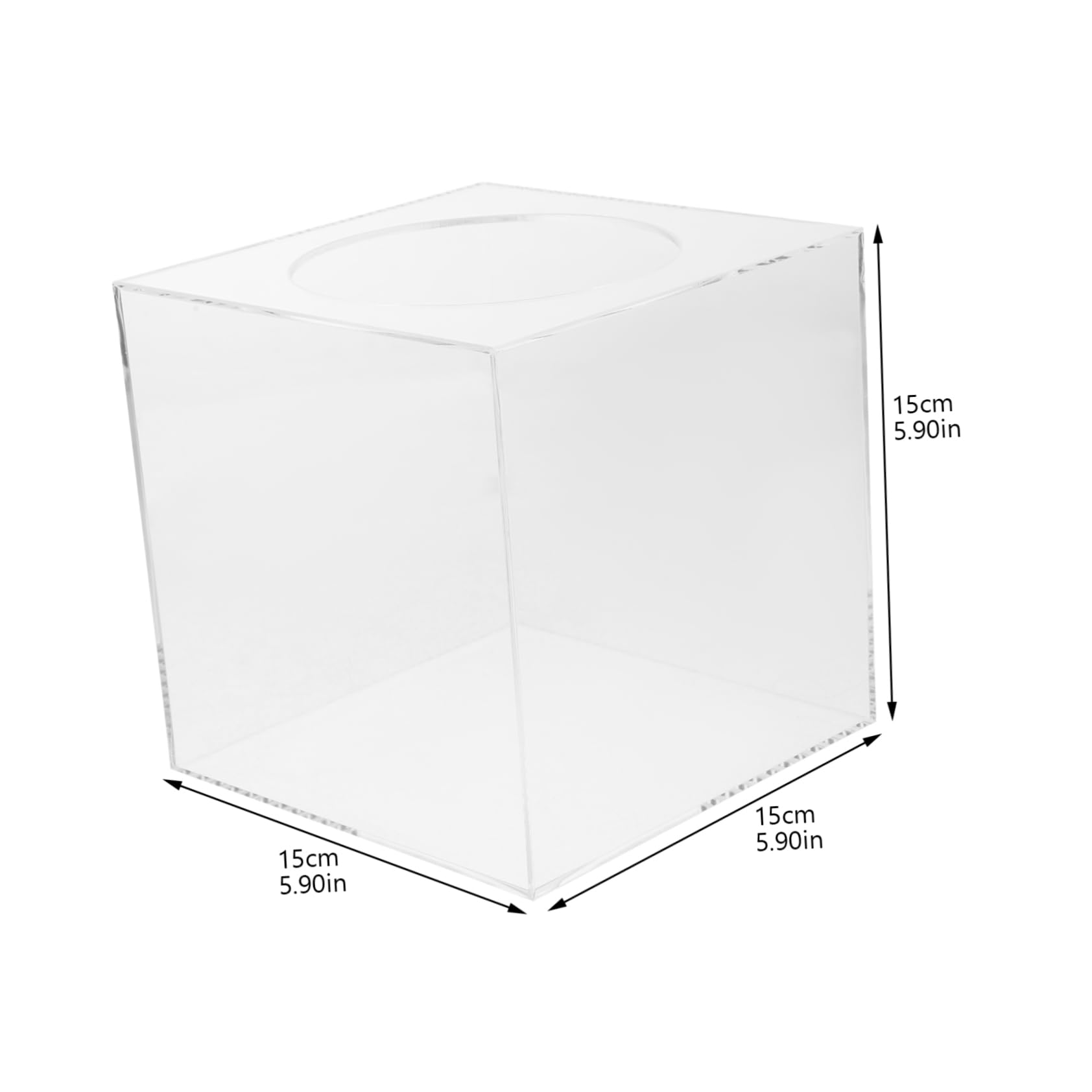 DIYEAH Donation Ballot Box Raffle Box for Fundraising Party Events and Tips Collection Sturdy Multi-functional Container for Lottery Cards and Envelopes