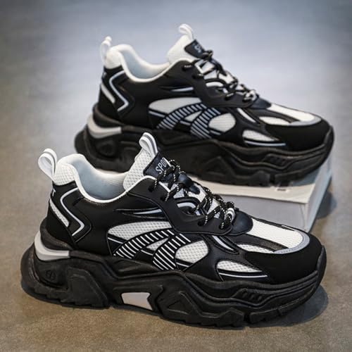 Mens Breathable Walking Shoes Gym Sneakers Fashion Running Shoes Laceup Casual Comfort for Work Tennis Sports2