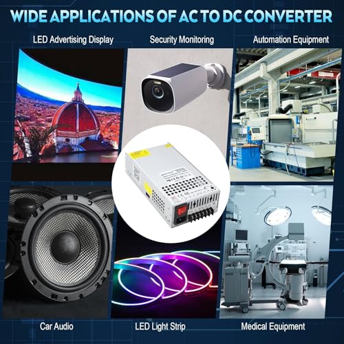 Image of Upgraded Output Port 24V 41.6A 1000W DC Switching Power Supply, Universal Transformers PSU AC110V /220V (SMPS), 24 Volt Power Supply for 3D Printer, CCTV, DC Motor(Without Power Cord)