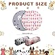 OPEYATOYS Wiederverwendbare Wurfbox-Pads, Matte, wasserdicht, saugfähig, für Welpen, Training, Urinierunterlagen für Rassen, Hunde, Katzen, rund, Haustierbett, Bodenmatte, Welpentraining, Zubehör