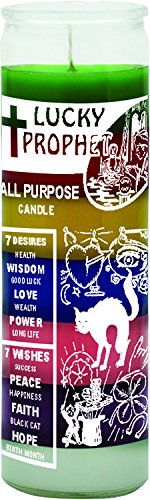 Indio 7 Day Glass Candle Lucky Prophet 7 Colors