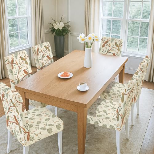Fundas de silla elásticas que solucionan manchas en sillas de comedor con elastano lavable 5