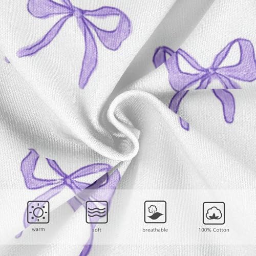 Wusikd Purple Bow Boys' Underwear Cotton Boys Briefs Soft Toddler Underwear 2T3