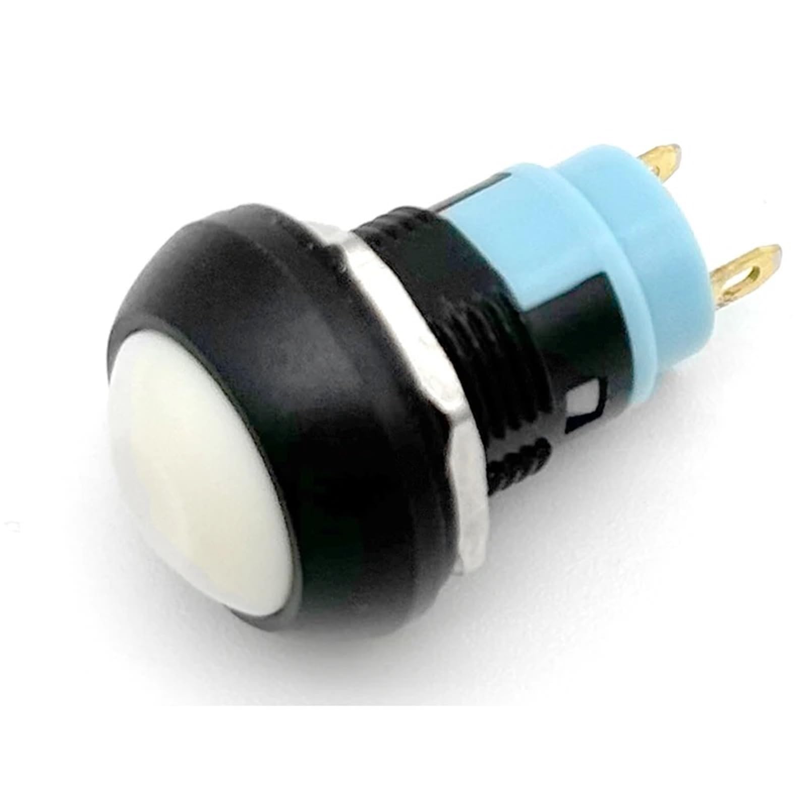 5/20/100PCS PBS-33B 2Pin Mini Switch 12mm 12V 1A Wodoodporny Chwilowy Przełącznik Przyciskowy Reset Blokada(White Locking,20PCS)