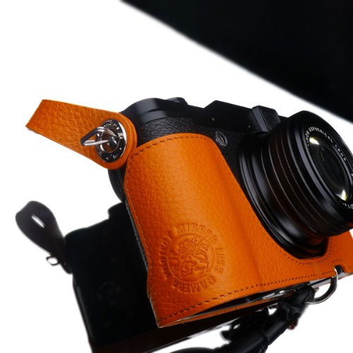 Amazon | GARIZ 本革カメラフィンガーストラップ XA-FS1OR オレンジ