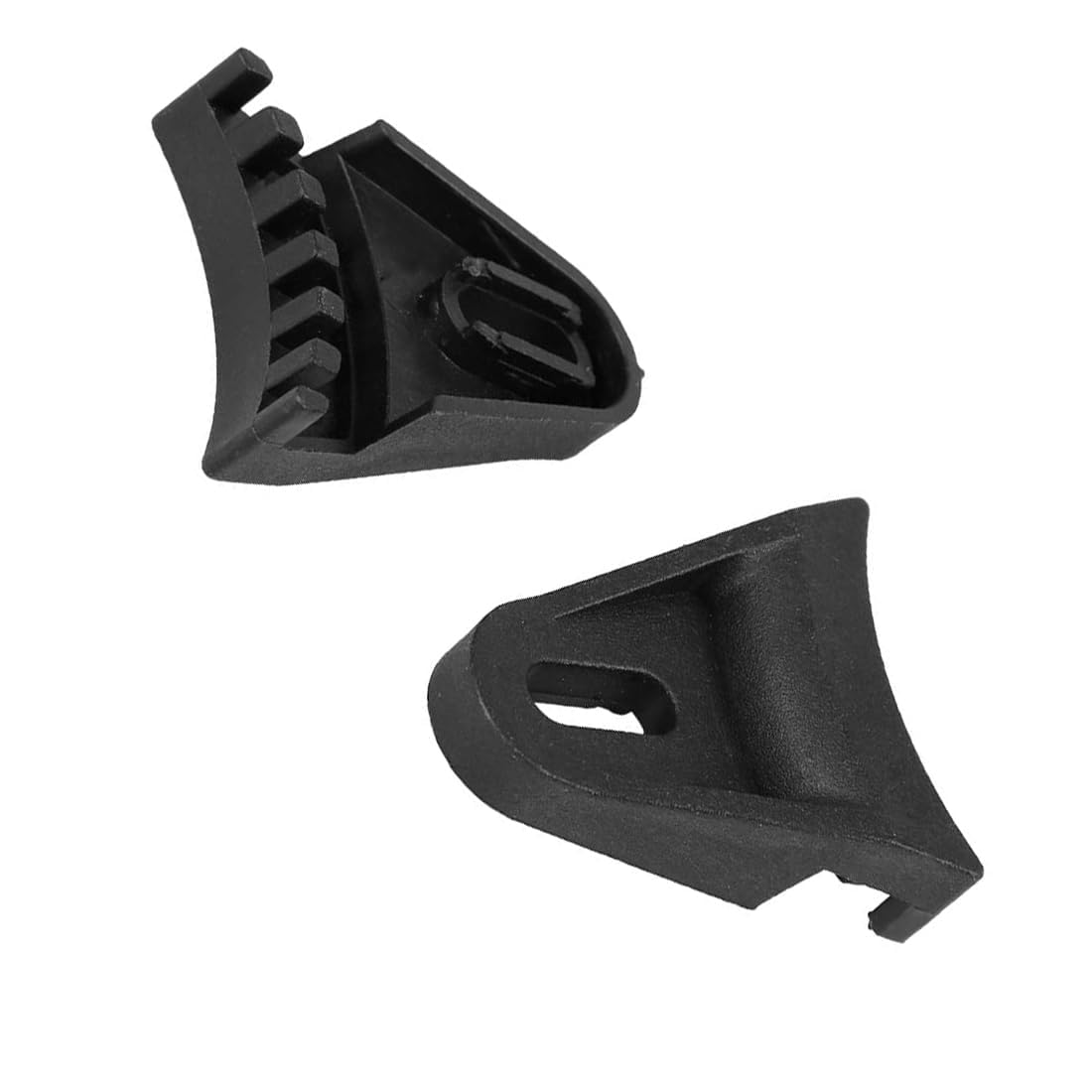 Lot de 2 grilles de protection gaufrées en métal pour haut-parleur de caisson de basses, caisson de basses, avec bord en caoutchouc et clips, 45,7 cm, noir