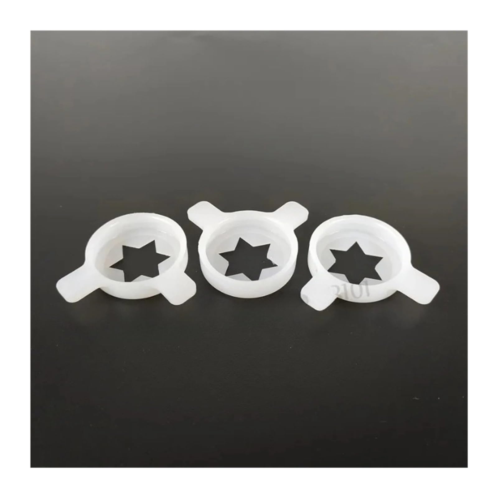 ALturn Piezas de Repuesto de Tapas de Modelado de hexagrama de Lujo 3 en 1, compatibles con Accesorios de Tapas de boquillas de plástico for máquinas de Helado Suave, diámetro Interior de 29 mm