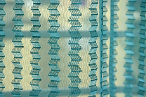 Image of HOME UTSAV 1 Piece Sheer Premium Tissue Net Polyester Curtains for Long Door 8 Feet, Aqua