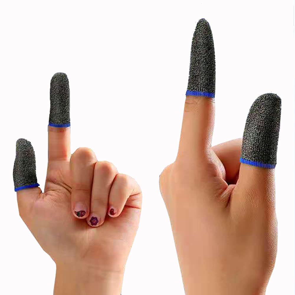20PCS Gaming Finger cots, Touch Screen Finger cots are Breathable and Seamless, Sensitive to The Touch, Light and Soft, Flexible and Comfortable, Suitable for Android and iOS