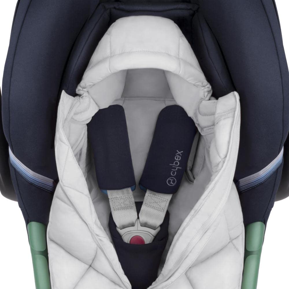 CYBEX Gold Fußsack Snøgga Mini 2, Für Babyschalen, Ab Geburt bis ca. 24 Monate, TOG 4, Lava Grey (Grau)