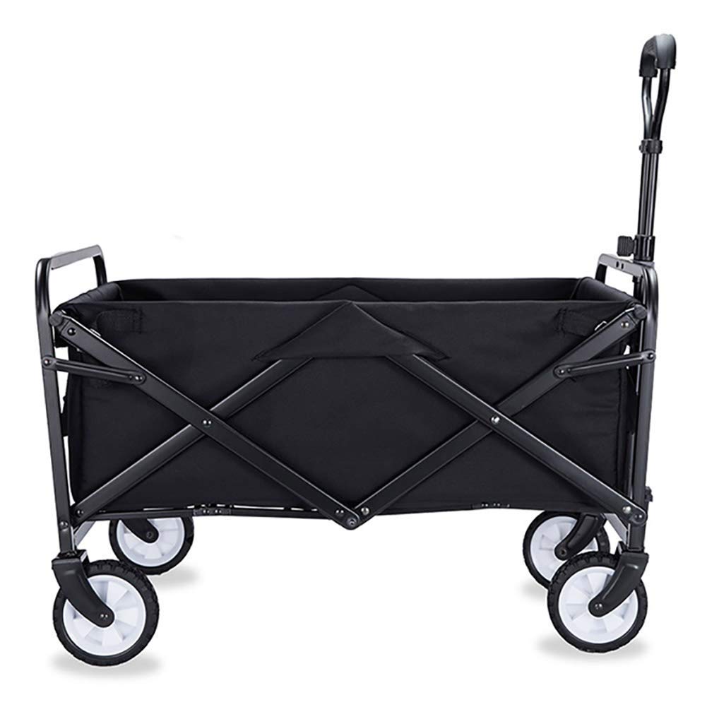 Trolley Garden Foldable Cart Heavy Duty Festival Trolley Pull Wagon Truck Transport Cart Collapsible with Brake Wheels,60 kg/132 Pounds Capacity,F:Burst
