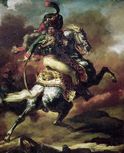 Peinture Hussards Géricault poster affiche de décoration murale 60x90cm