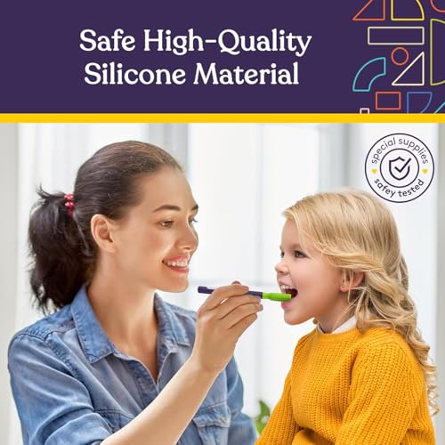 Special Supplies Rechargeable Buzz Buddy Oral Motor Stimulation kit with 12 Soft Textured Interchangeable Heads, Calm Sensory Needs, Support Speech, and Stimulate Self Feeding, Gentle Vibrations - Image 7