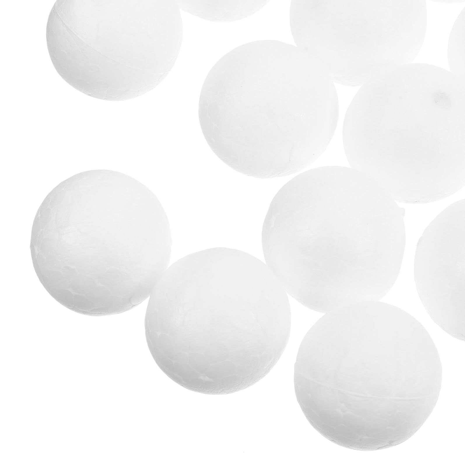 250 Pezzi Palline di Gommapiuma Bianche da 2,5 Cm per Lavoretti la Palla, Ornamenti Natalizi Fai da Te per Progetti Creativi in Casa, Scuola e Feste di Natale