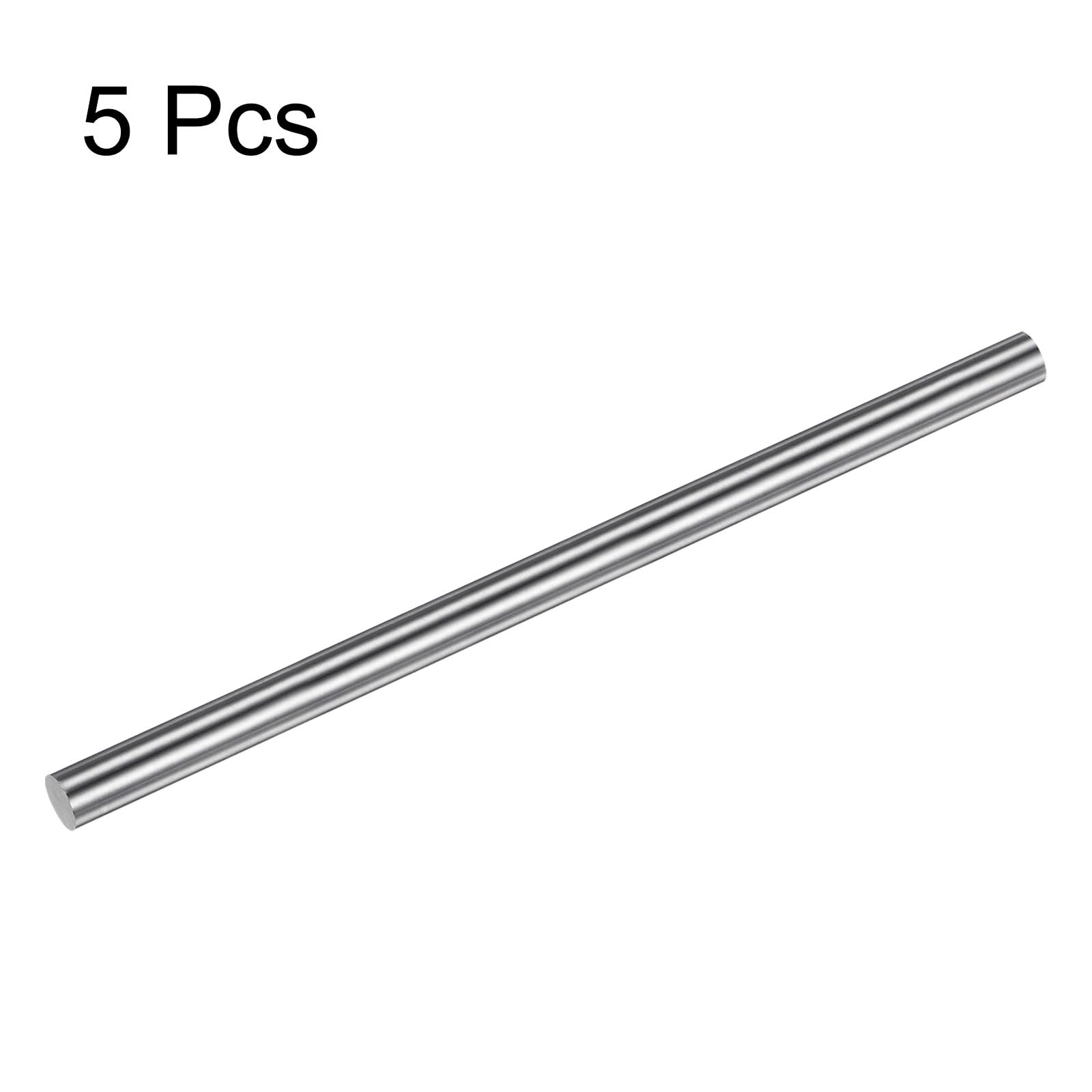 QUARKZMAN 5pz 304 Acciaio Inossidabile Tondo Asta 3/8" Diametro 10" Lunghezza Solido Asta Tornio Barra Stock