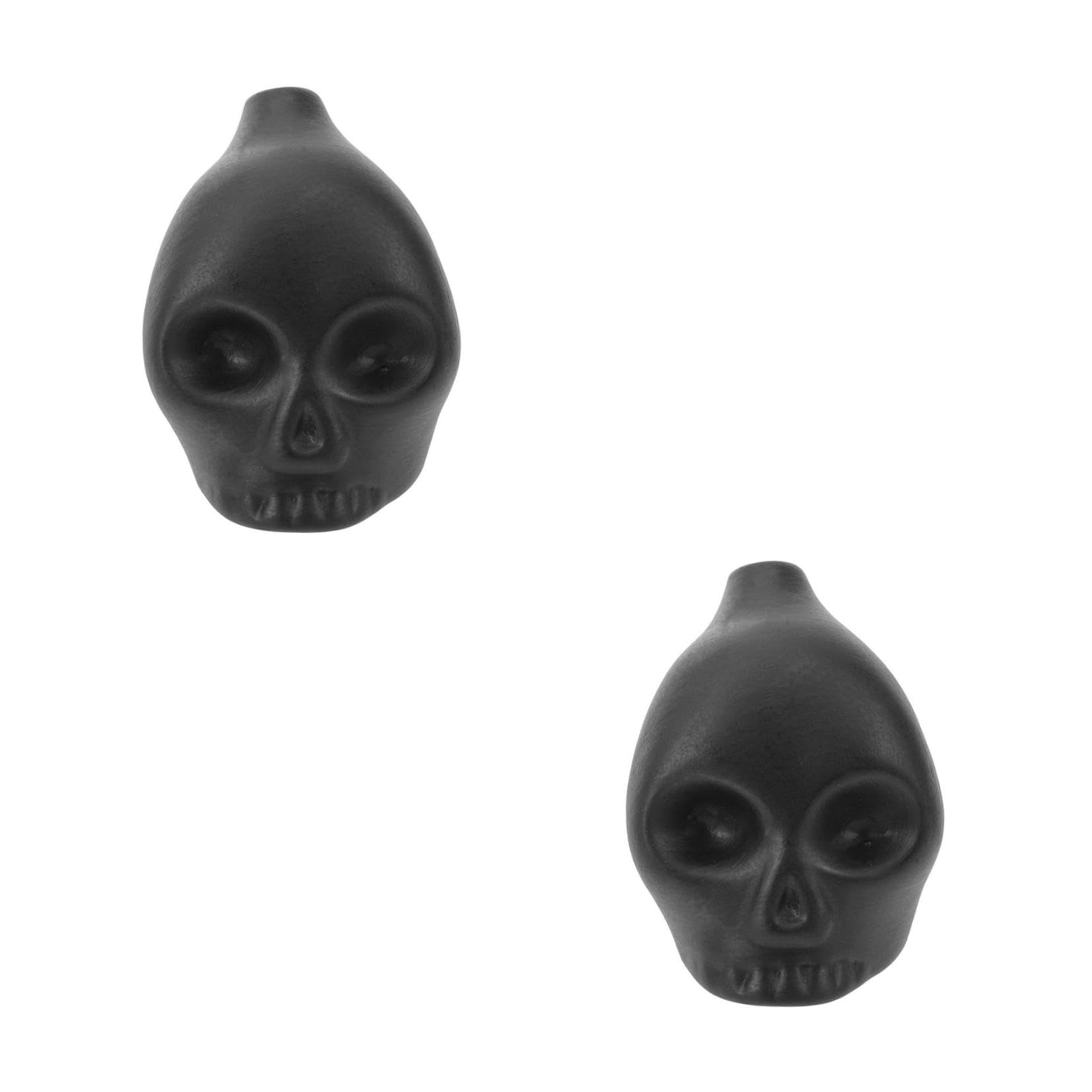 HANABASS 2 Piezas Silbato de Muerte Calavera Cerámico para Halloween Decoración Tenebrosa con Sonido Escalofriante Complemento para Fiestas de Disfraces y Accesorios de Terror