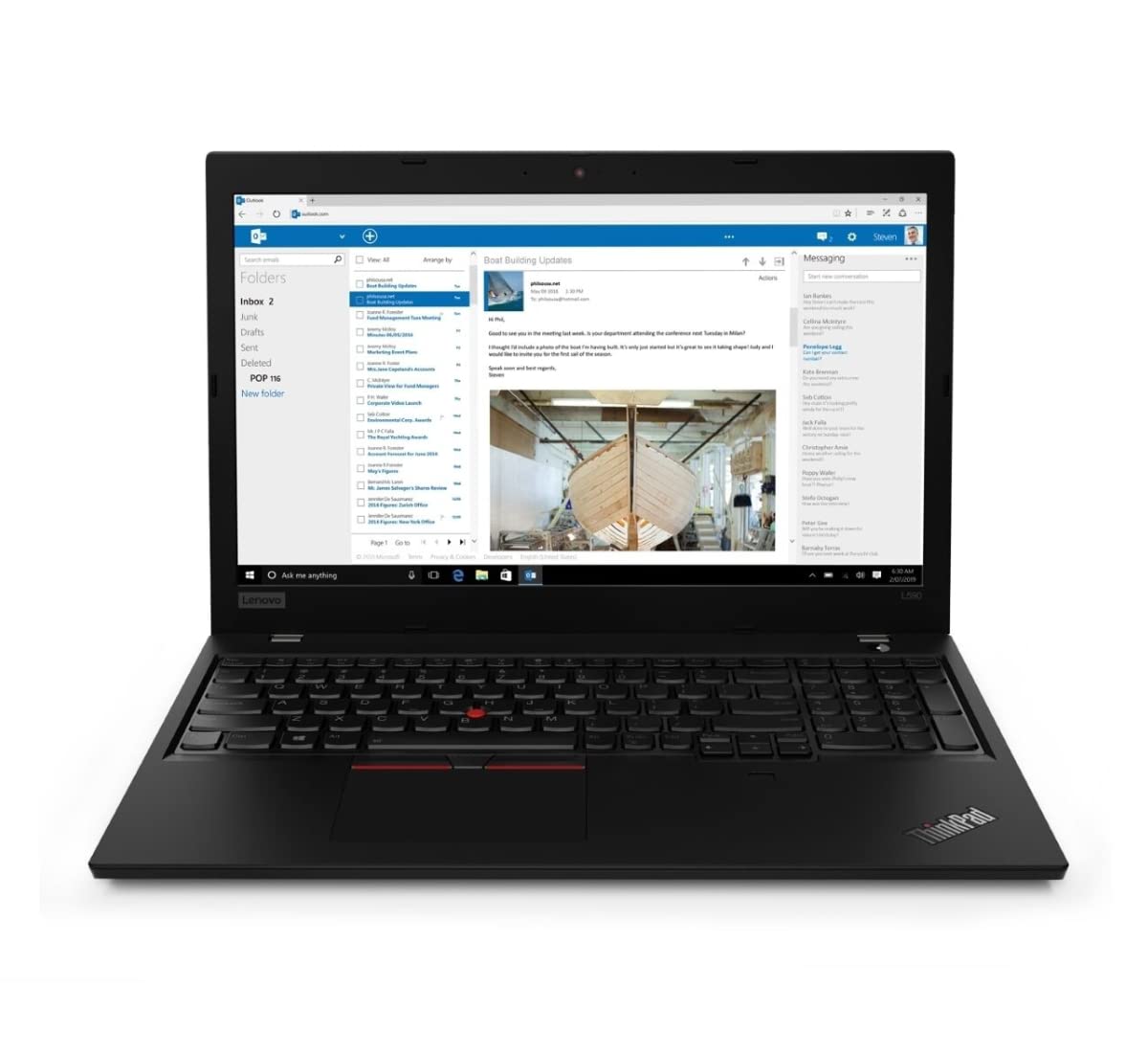 Lenovo ThinkPad L590 15,6 Zoll 1920×1080 Full HD Intel Core i5