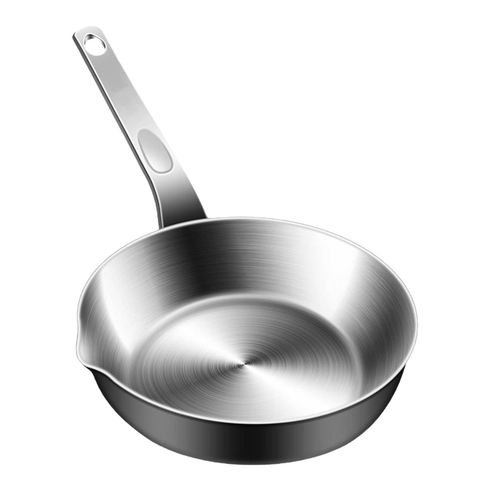 Xjdzineq Single Eggs Cooking Pan 316stainless Steel Multiple Layer Base Even Heat Distribution Saucepan for Stovetops Portable Stainless Steel Camping Cookware