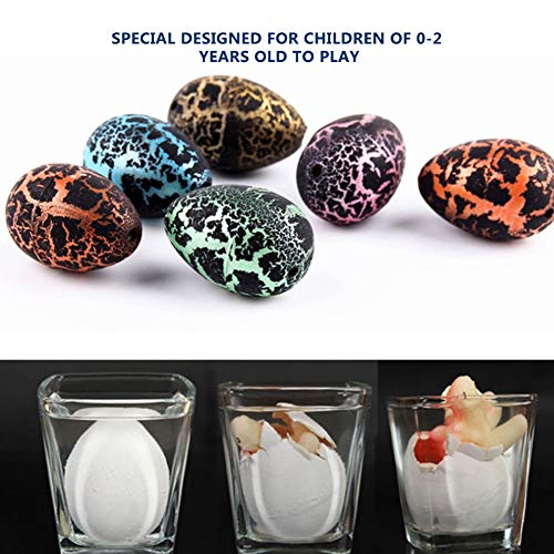 Zerodis 60 Pcs Dinosaur Eggs Toy, Dinosaur Incubate Eggs Game Dinosaur Growing Eggs Toy Simulation Dinosaur Eggs Model Early Childhood Cognitive Toys