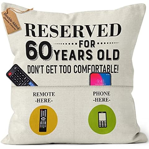 Kies CROWNLY CRYSTAL® Double-Sided 60th Birthday Pillow Cover Cover